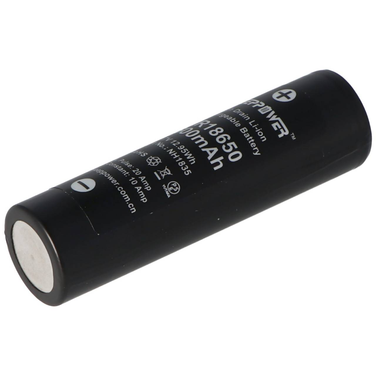Keeppower IMR18650 - 3500mAh, 3,6V - 3,7V Batterie Li-Ion (Capot Plat)-4