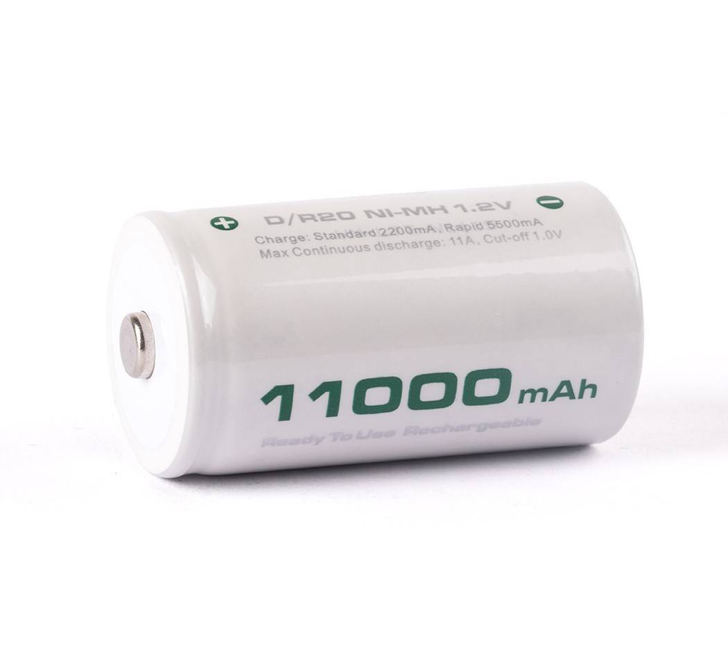 D Batterie NiMH rechargeable Mono R20 avec 11000mAh-1
