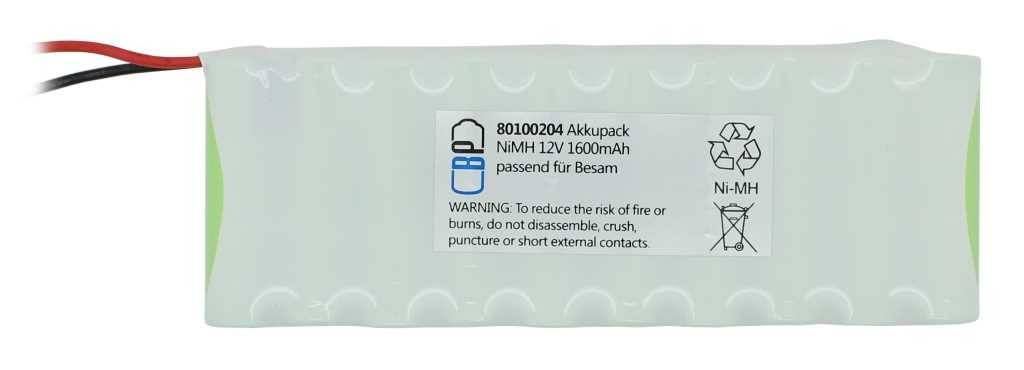 Batterie pour commande de porte NiMH 12V 1600mAh pour Besam-1