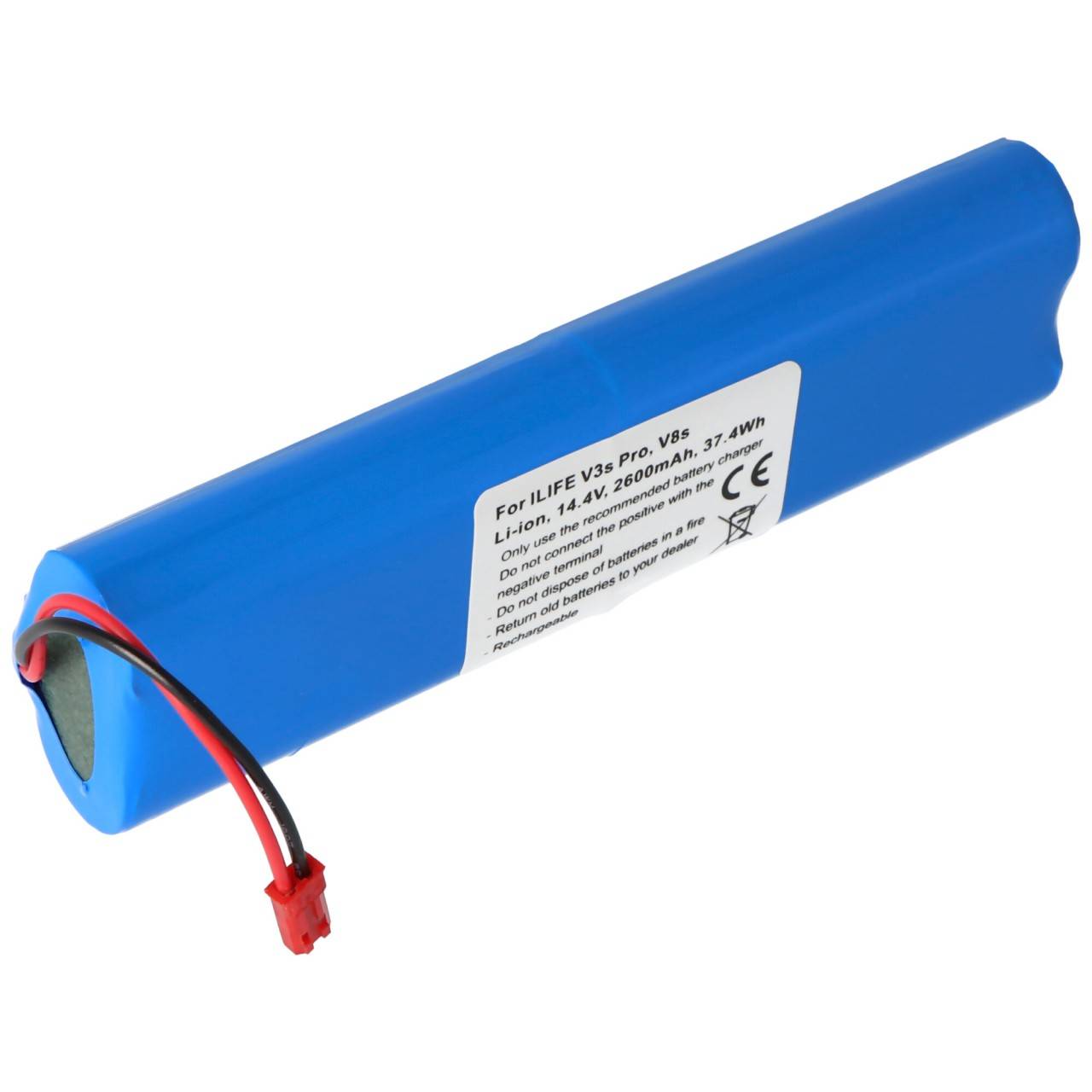 Batterie pour ILIFE V3s Pro, V8, Li-ion, 14.4V, 2600mAh, 37.4Wh-0
