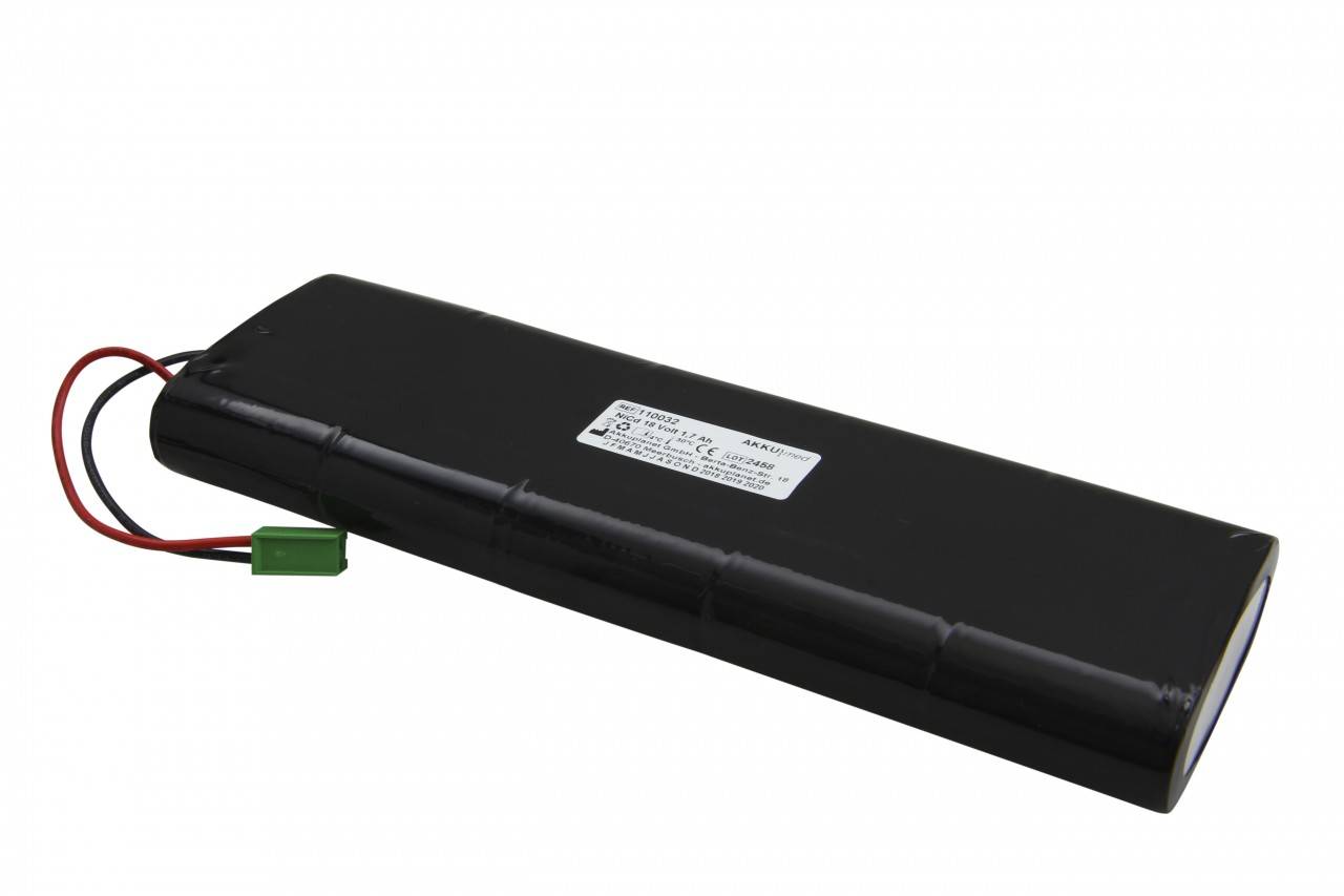 Batterie NC pour Hellige CardioSmart 1,7 Ah type 303-442-70 / 30344270 MAC1200 / 1200 nouveau conforme à la norme CE-0