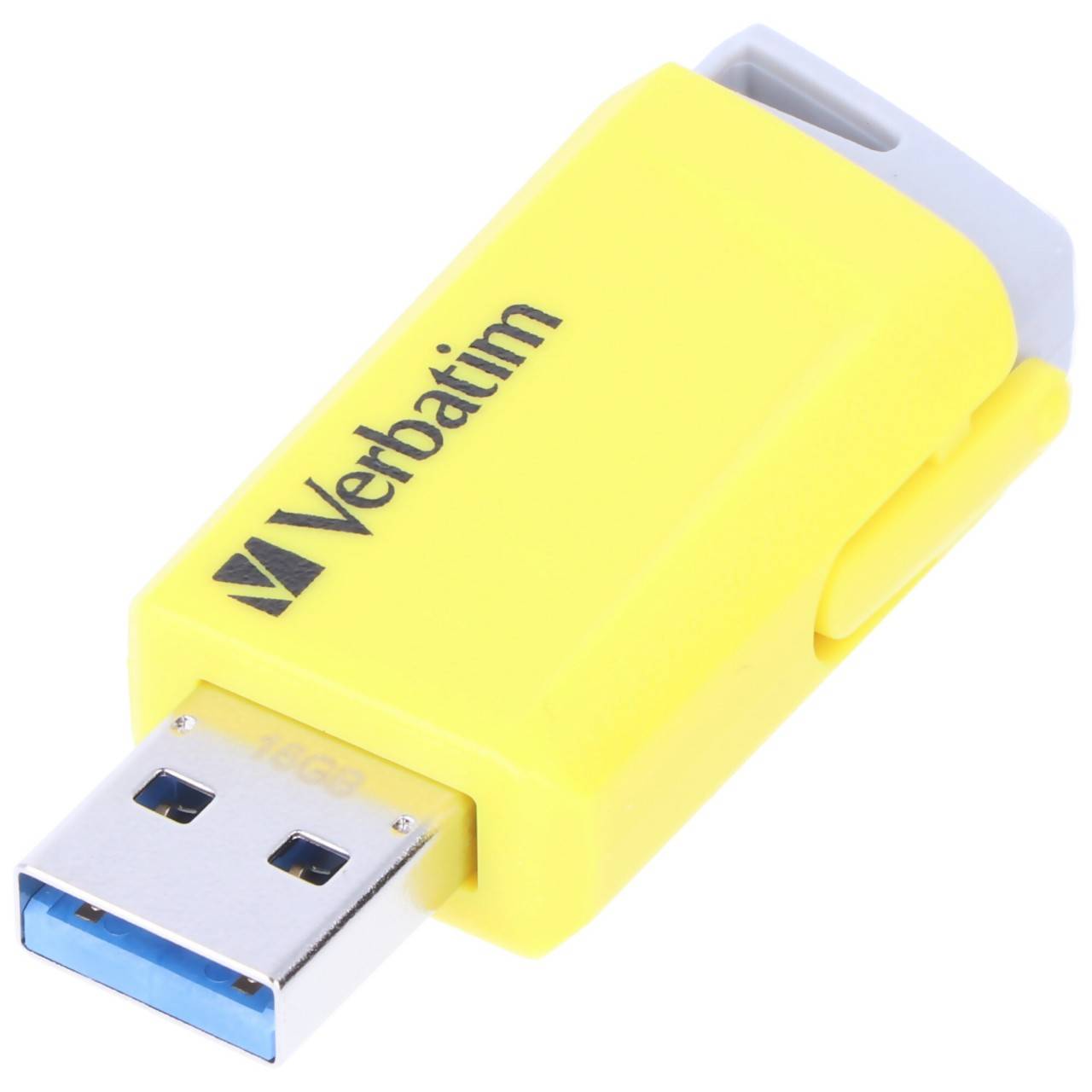 Pack de 3 clés USB 3.0 Verbatim Store 'n' Click rétractables rouge / bleu / jaune 16 Go-1