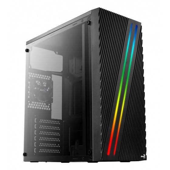 Aerocool Streak, Midi Tower, PC, Noir, ATX, micro ATX, Mini-ITX, Acrylonitrile-Butadiène-Styrène (ABS), SPCC, Multi-0