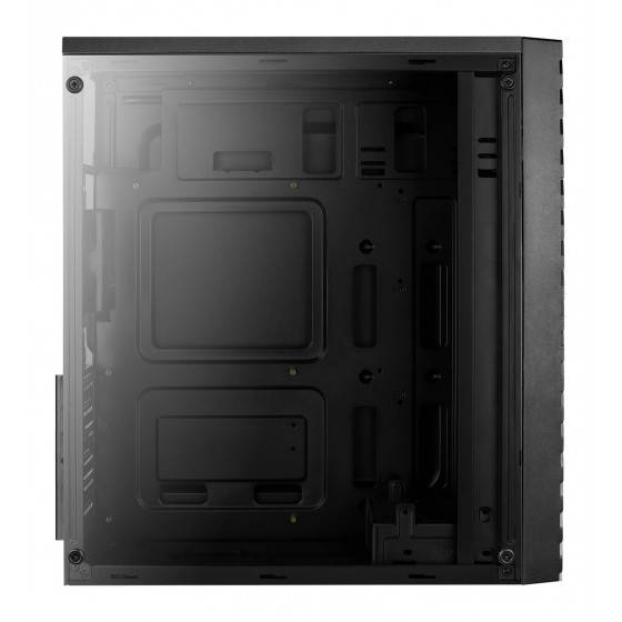 Aerocool Streak, Midi Tower, PC, Noir, ATX, micro ATX, Mini-ITX, Acrylonitrile-Butadiène-Styrène (ABS), SPCC, Multi-1