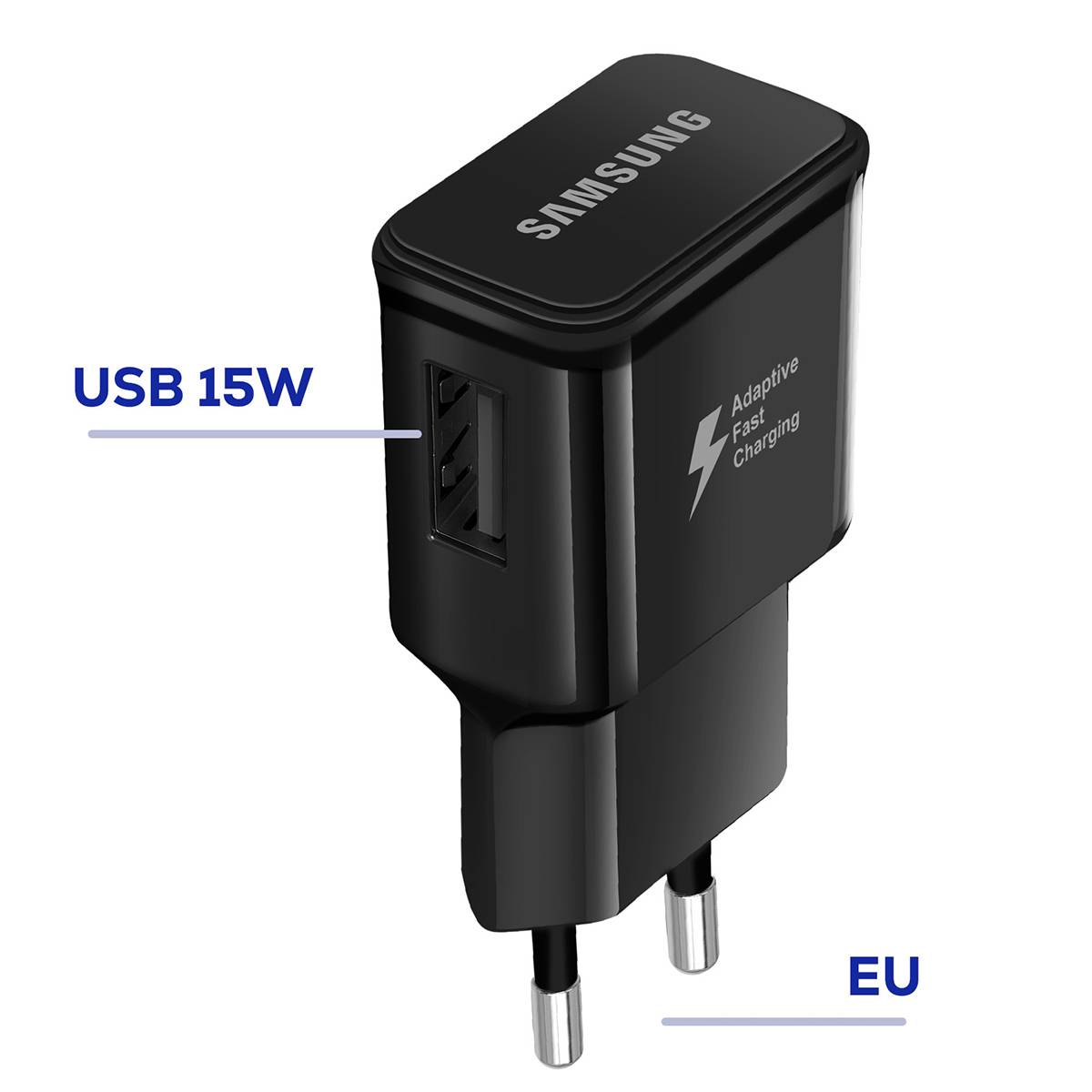 Chargeur Secteur USB 15W FastCharge Original 2A Anti-surchauffe-2