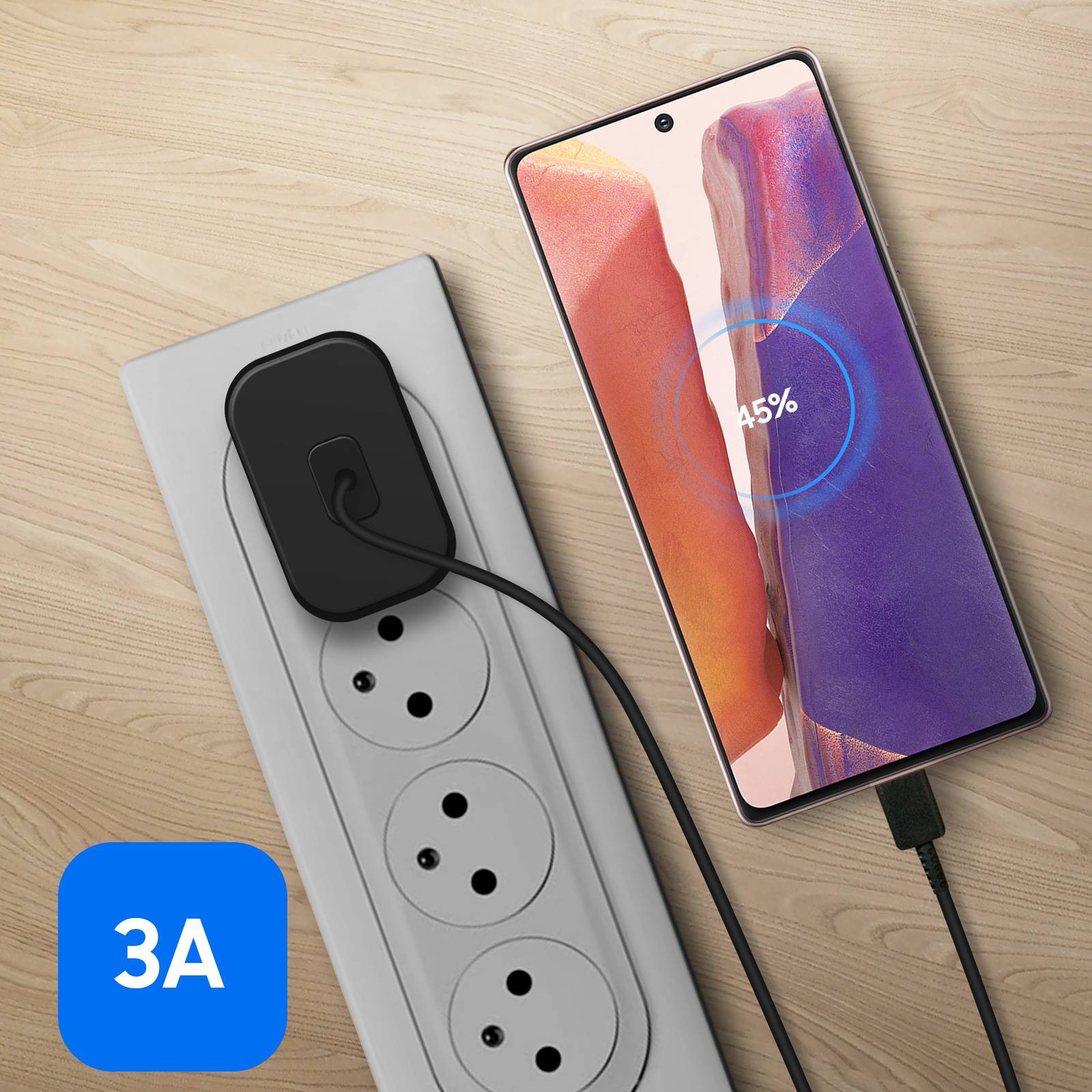 Chargeur Secteur USB-C 25W Câble USB-C Power Delivery 3.0-2