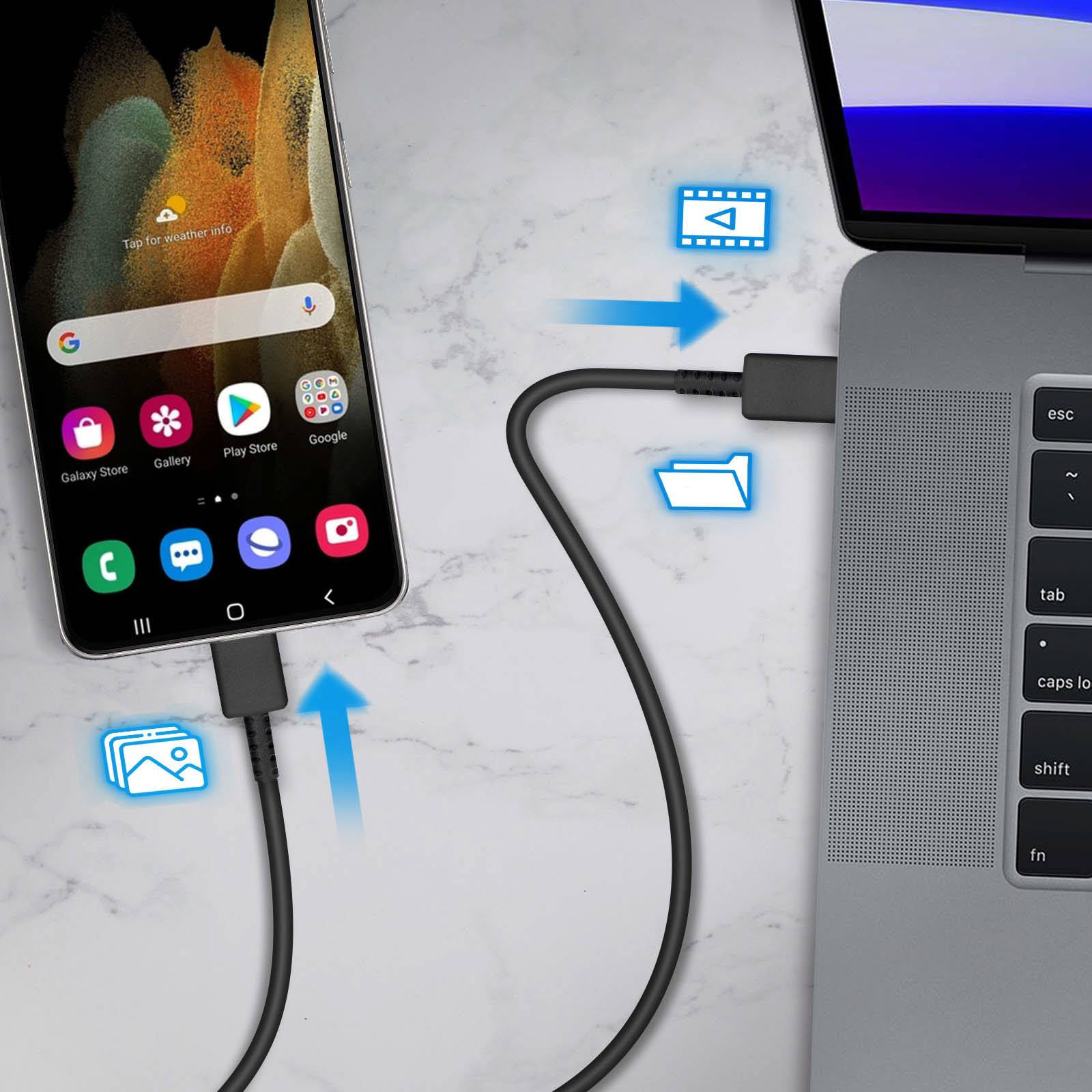 Chargeur Secteur USB-C 25W Câble USB-C Power Delivery 3.0-3