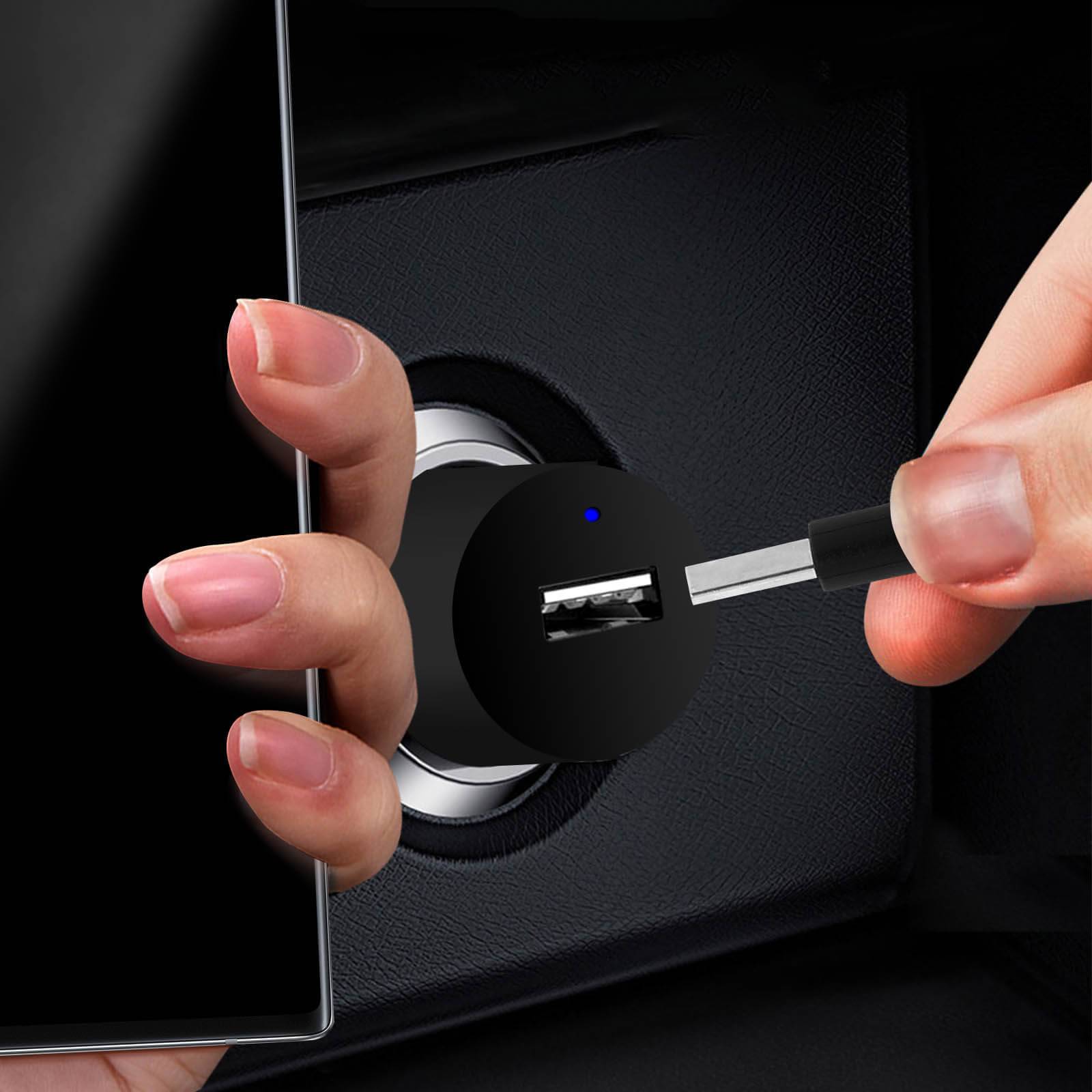 Chargeur Allume-cigare 2A et Câble USB Type C 1.2m Charge Rapide-3