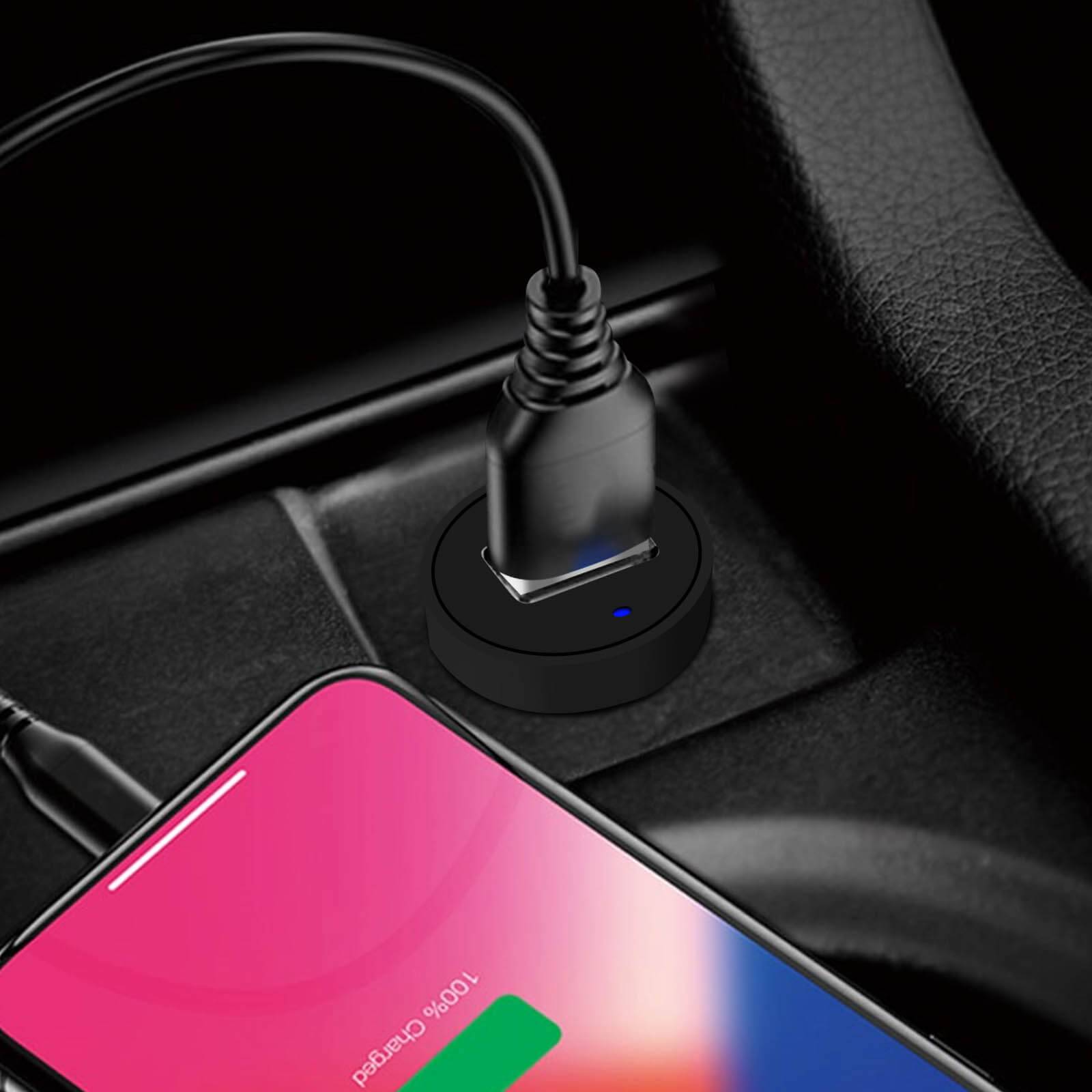 Chargeur Allume-cigare 2A et Câble USB Type C 1.2m Charge Rapide-4