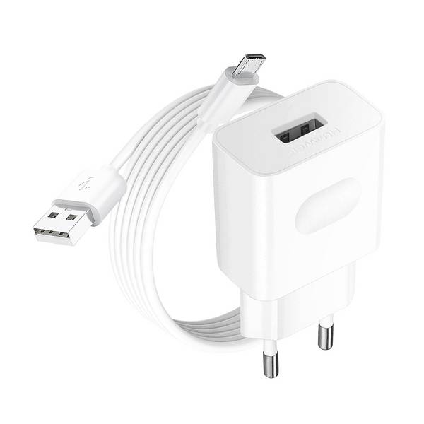 Chargeur Secteur USB 1A avec Câble USB-A vers Micro-USB 1m