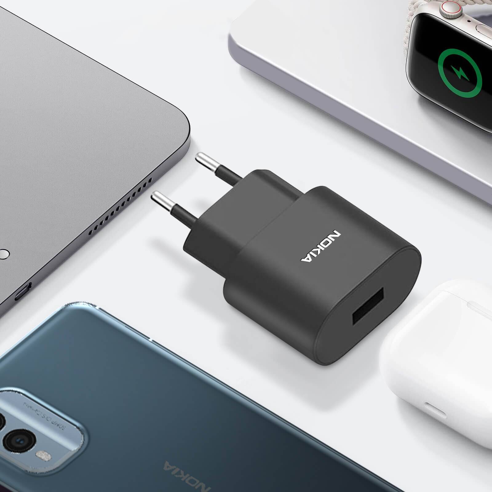 Chargeur Secteur 18W avec câble USB-C de 1m-3