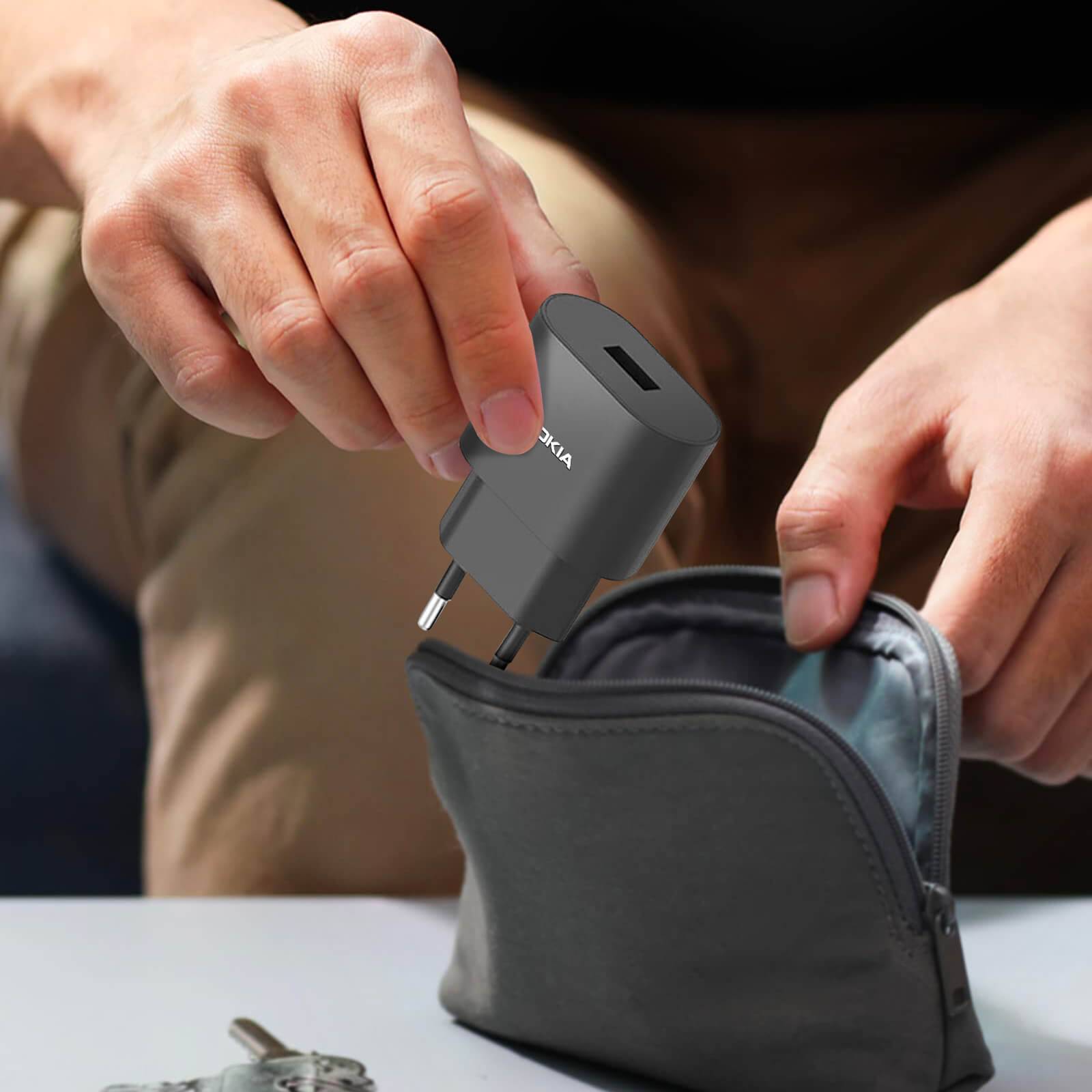 Chargeur Secteur 18W avec câble USB-C de 1m-4