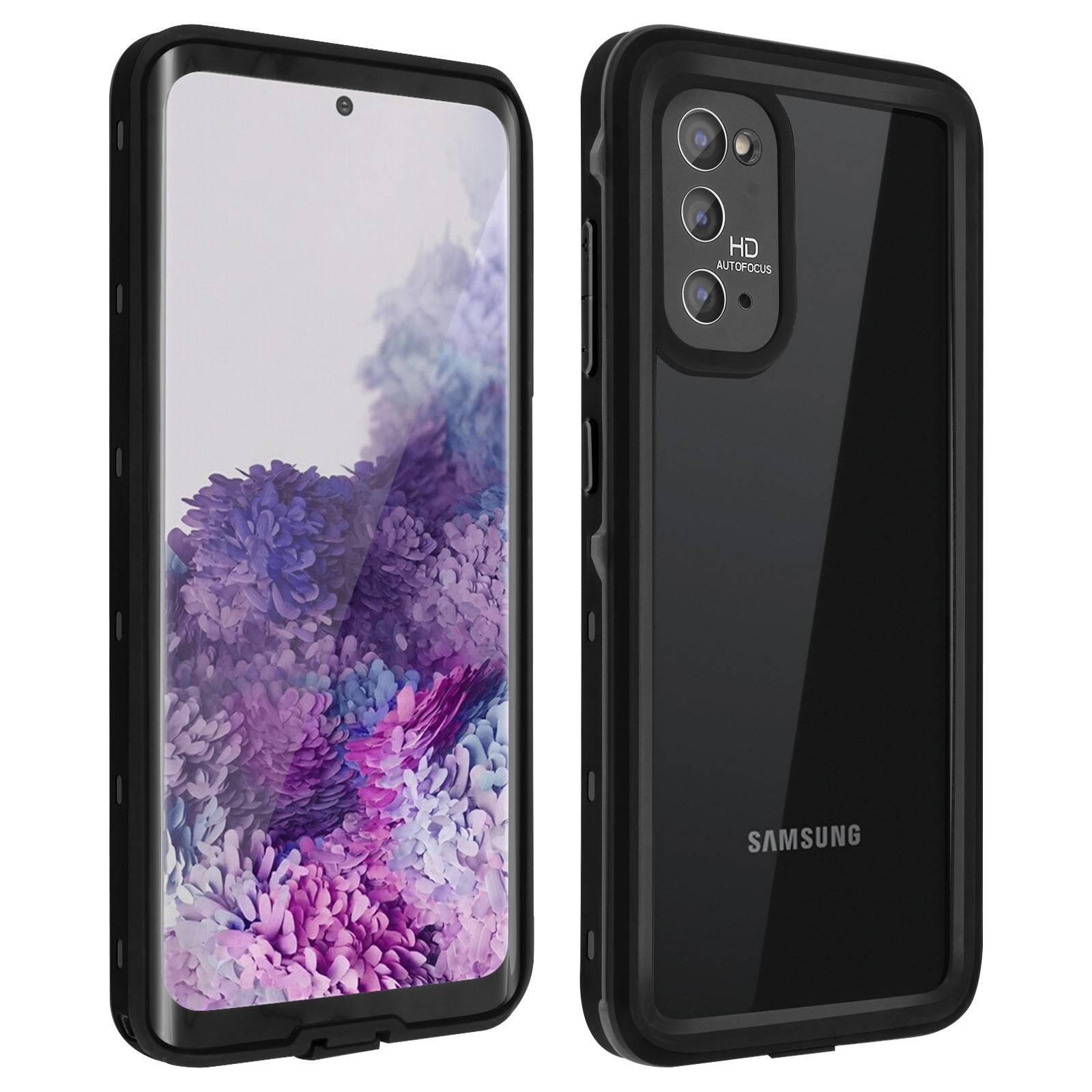 Coque pour Samsung Galaxy S20 Bi-matière Waterproof 2m Film Écran-0