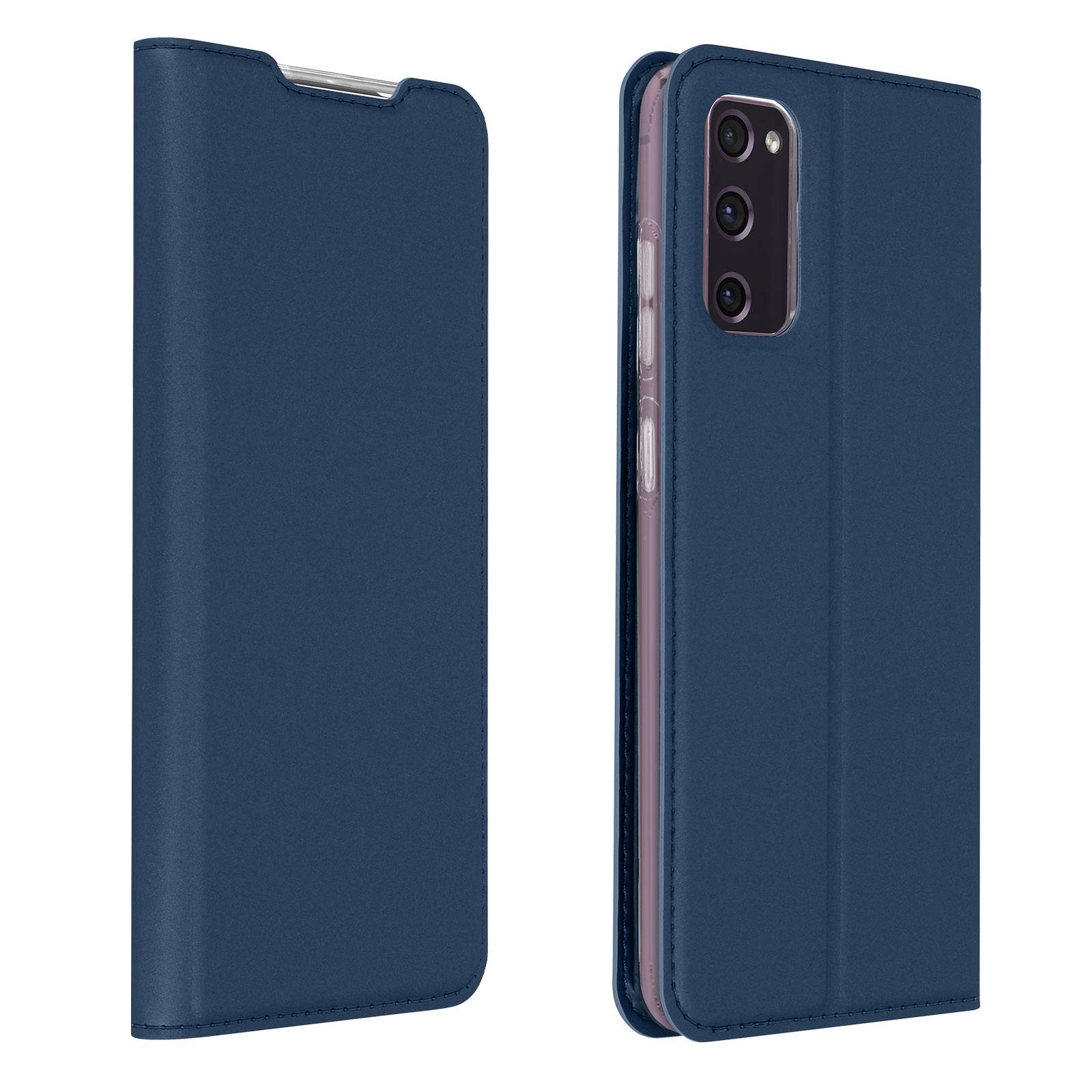 Étui pour Samsung S20 FE Support + Porte-carte Effet Satiné-1