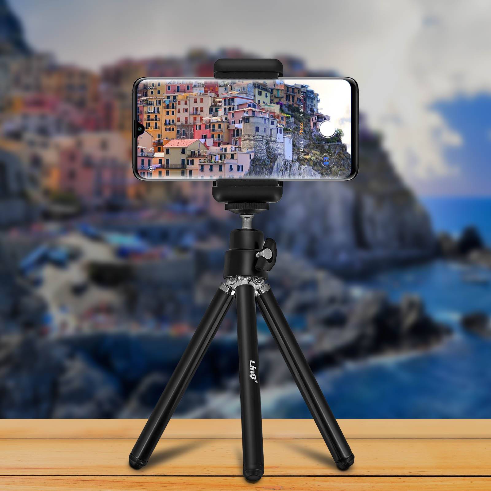 Mini Trépied Rotatif 360° Smartphone Largeur 51 à 85mm HD-3053-2