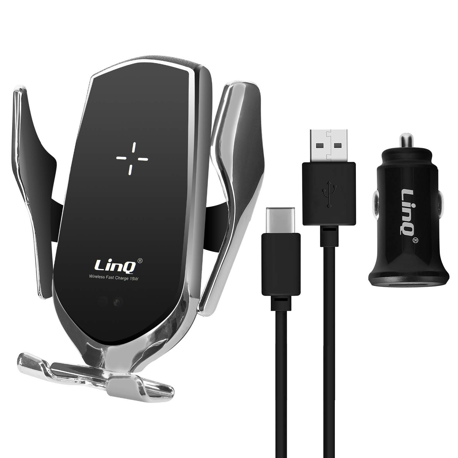 Support Voiture 3 en 1 pour Smartphone Chargeur Induction 15W Rotatif 360°-1