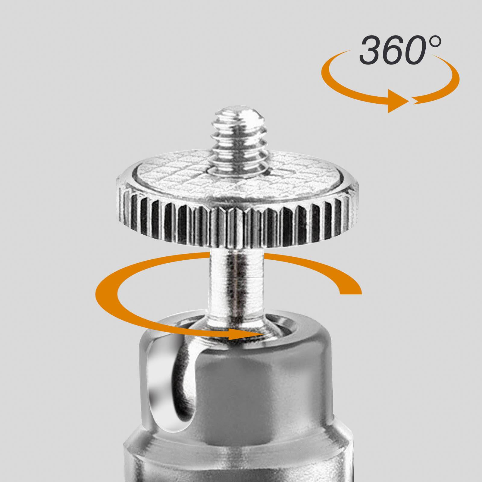 Trépied Bureau Smartphone Rotatif à 360° Pieds Extensibles-4