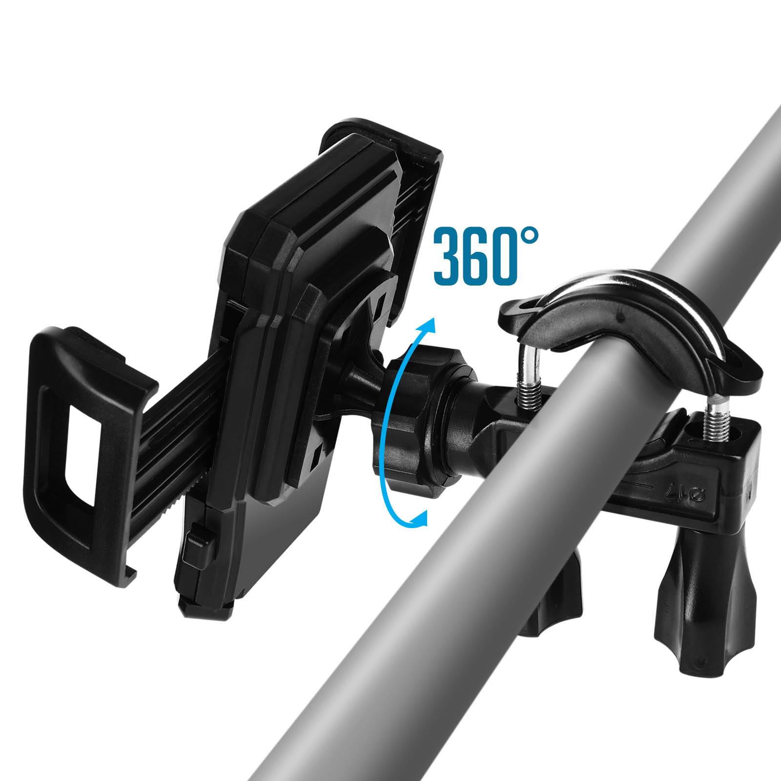 Support Vélo Universel Fixation Guidon Pinces ajustables Rotatif 360°-4