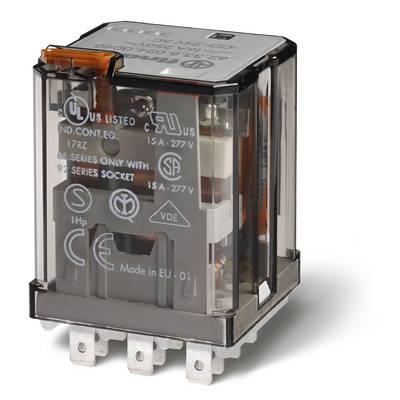Finder 62.33.9.012.0040 Relais enfichable 12 V/DC 16 A 3 inverseurs (RT) 1 pc(s)-0