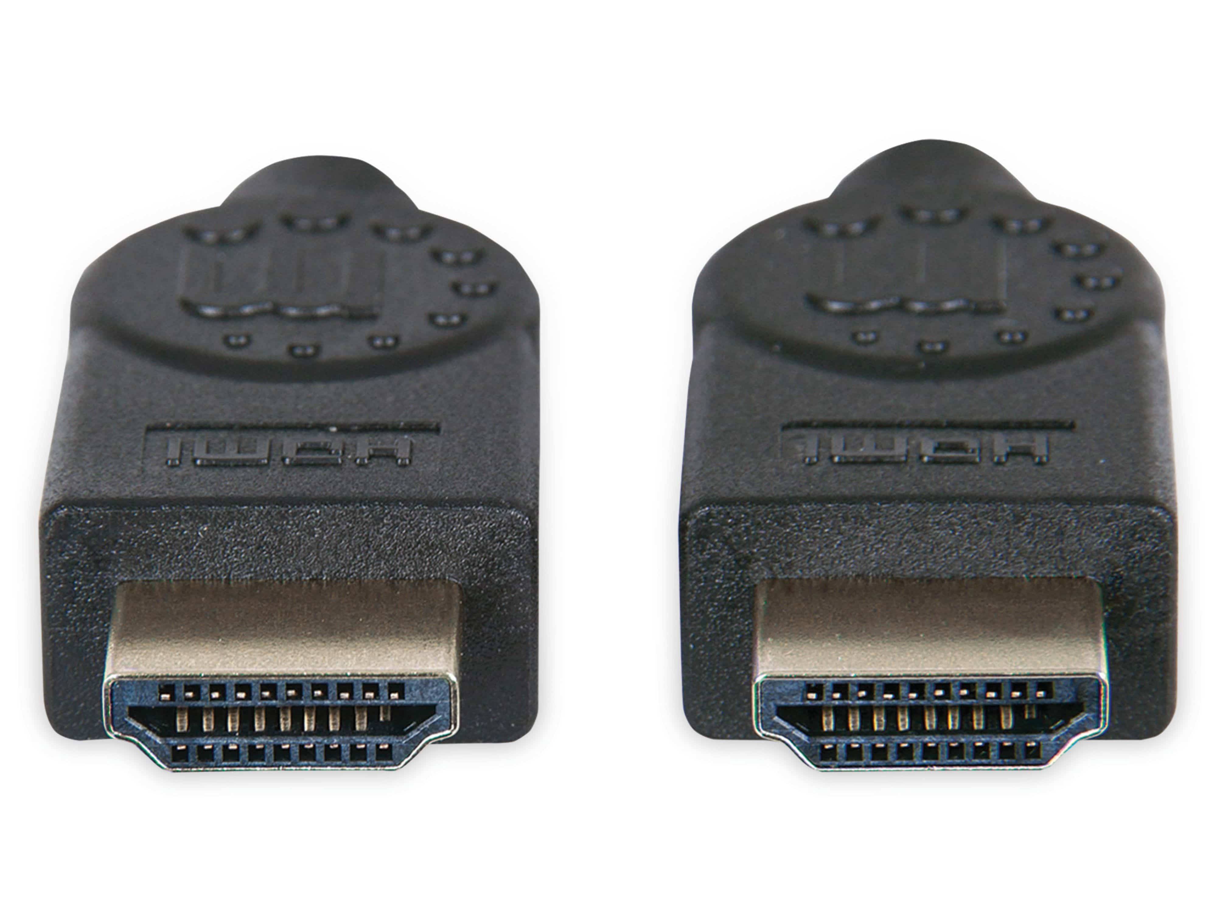 Image du symbole pour Câble de raccordement Manhattan HDMI Fiche mâle HDMI-A, Fiche mâle HDMI-A 3.00 m noir 355353 canal de retour audio, cont