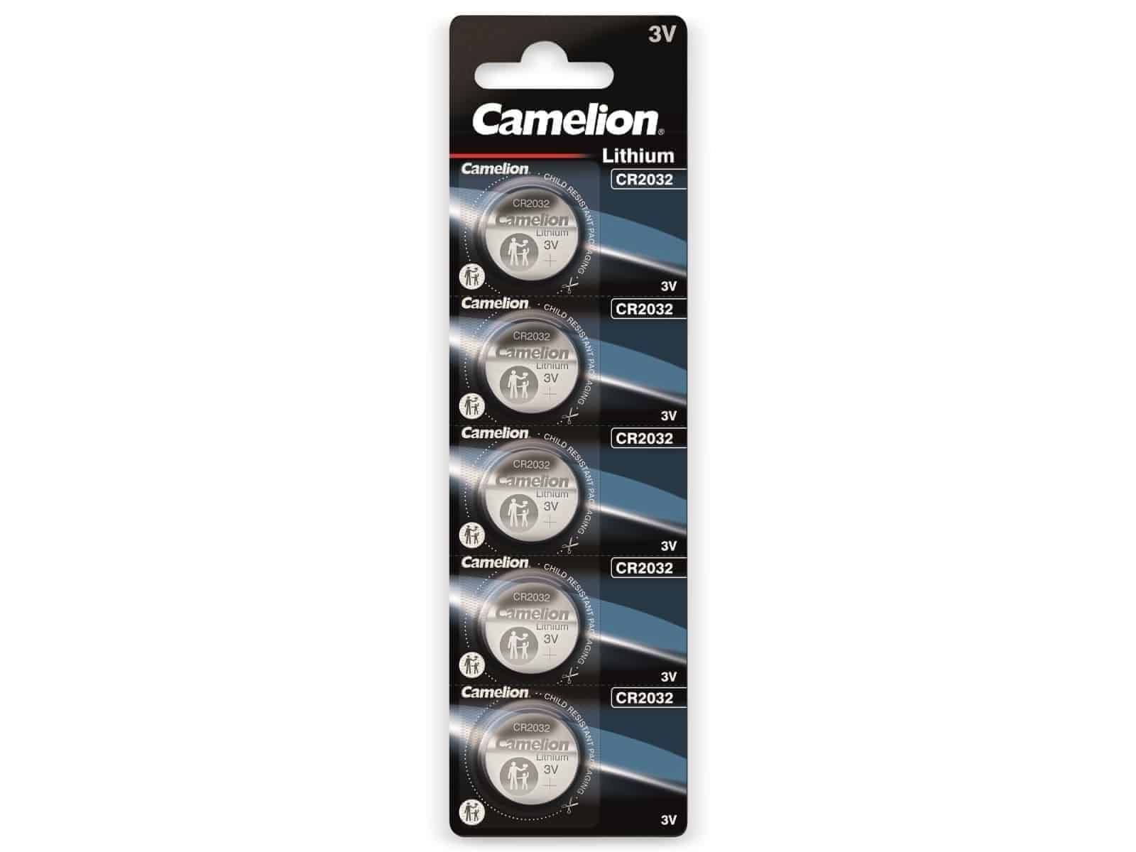 Pile bouton CR 2032 lithium Camelion 220 mAh 3 V 5 pc(s)-2