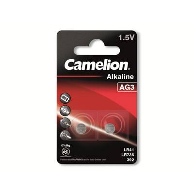 Pile bouton LR 41 alcaline(s) Camelion 41 mAh 1.5 V 2 pc(s) – Conrad  Electronic Suisse