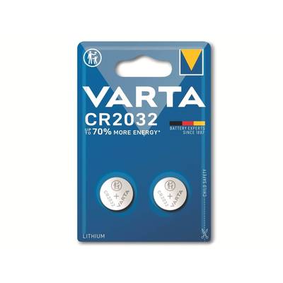 Varta Pile bouton CR 2032 3 V 2 pc(s) 220 mAh lithium LITHIUM Coin CR2032 Bli 2