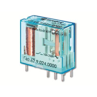 Relais pour circuits imprimés Finder 40.62.9.012.4000 12 V/DC 10 A 2 inverseurs (RT) 1 pc(s) 