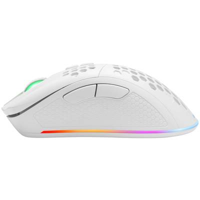 Souris Gaming Filaire 2400DPI Gaming Mouse 6 Boutons Gaming blanc