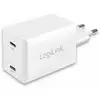 Image du symbole pour LogiLink PA0231 Chargeur USB blanc pour prise murale USB Power Delivery (USB-PD)