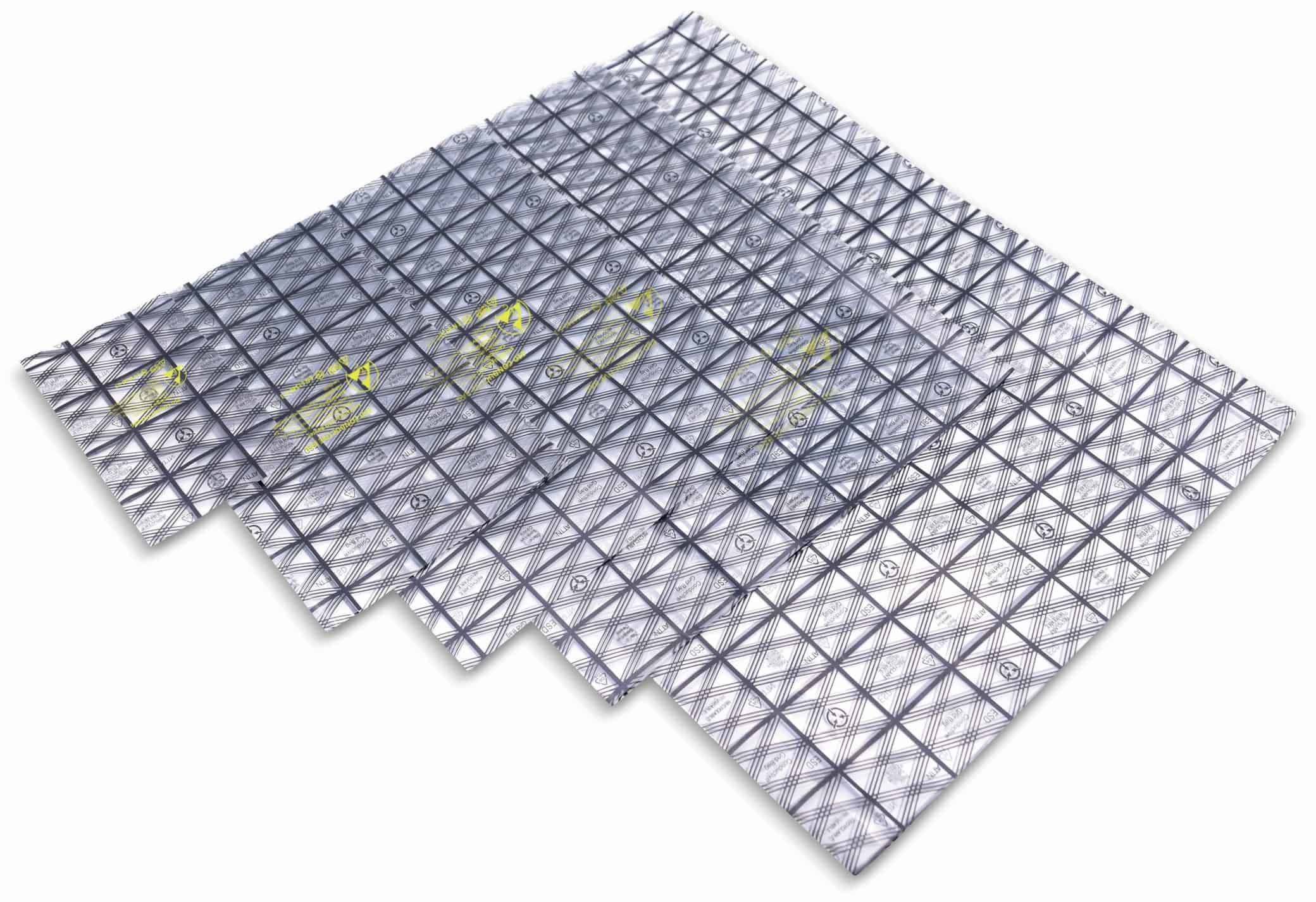 Image du symbole pour Quadrios Sachet antistatique (ESD) (L x l) 200 mm x 250 mm conducteur Lettre d'identification ESD C 10 pc(s)