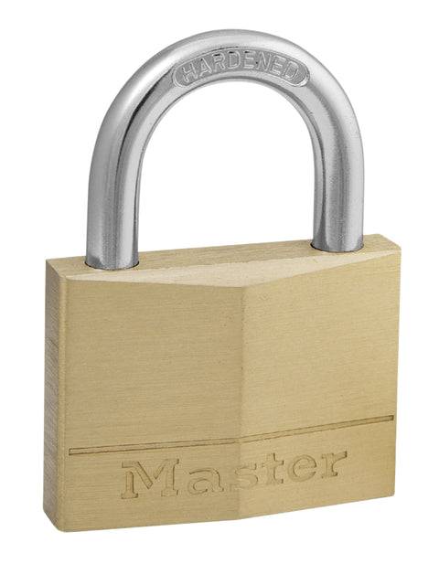 Master Lock 150EURD Cadenas à Clé en Laiton, Doré, 6,8 x 5 x 1,4 cm-0