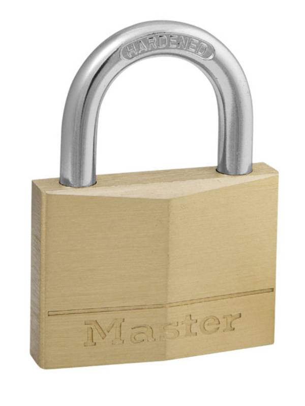 Master Lock 150EURD Cadenas à Clé en Laiton, Doré, 6,8 x 5 x 1,4 cm