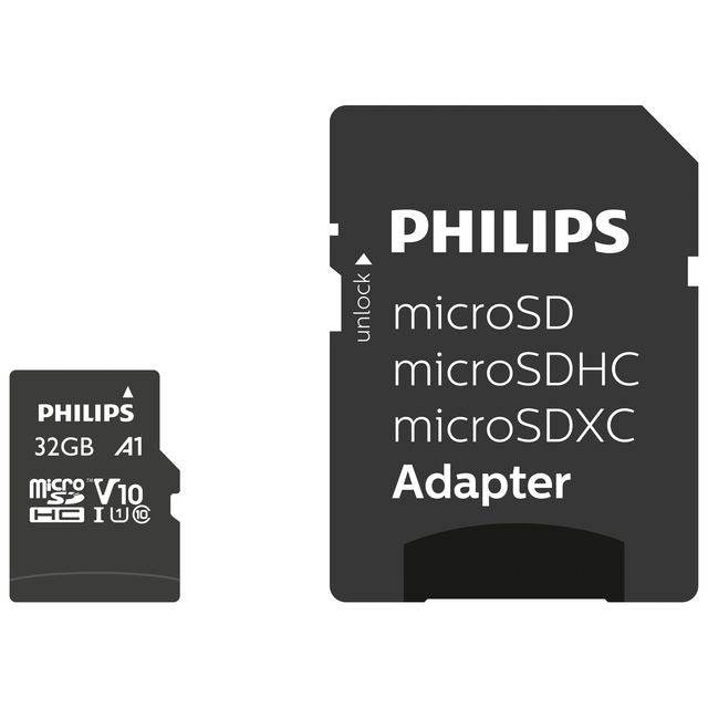 Philips FM32MP45B/00 Carte microSDHC 32 GB Class 10 avec adaptateur SD-5