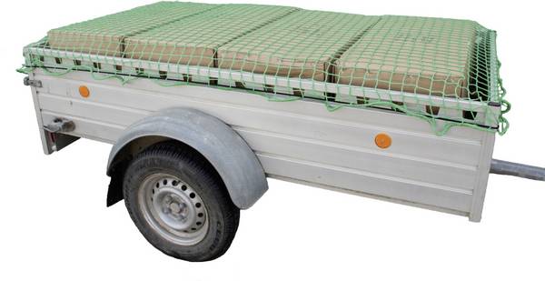 Filet pour remorque (Ø x L) 3 mm x 4 m HP Autozubehör 25166 avec sangle de serrage en caoutchouc 1 pc(s)