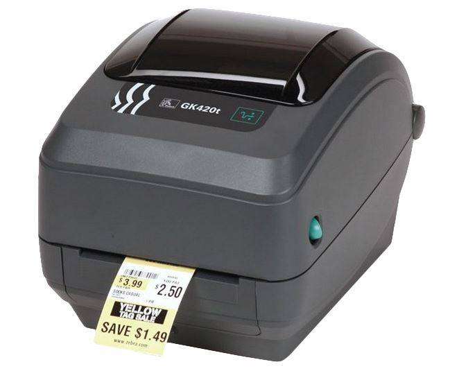 Zebra GK420D Imprimante d'étiquettes thermique directe 203 x 203 dpi Largeur des étiquettes (max.): 110 mm USB, RS-232, -0