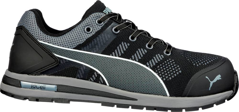 Basket de sécurité Puma Elevate Knit Black Low S1P ESD HRO SRC Gris 42
