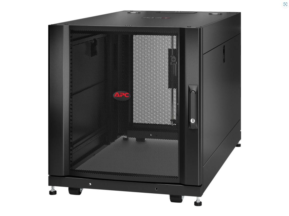 APC NetShelter SX 12U Server 600mm Wide x 1070mm Deep Enclosure with Side Panels and Keys-0