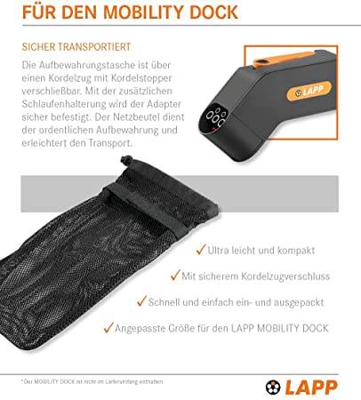 LAPP MOBILITY Sac en filet pour le chargeur Mobility Dock - (5555940001) Sac de rangement pour la borne de recharge...-2