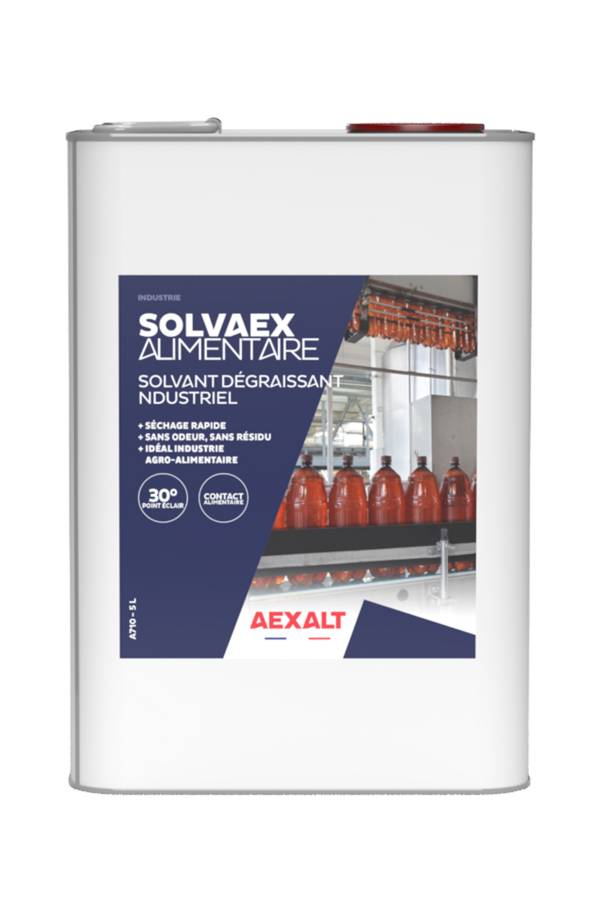 SOLVAEX ALIMENTAIRE - Solvant dégraissant industriel alimentaire - 5L