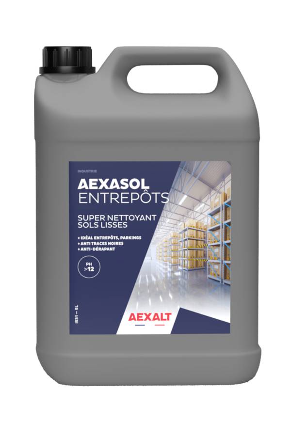 AEXASOL ENTREPÔTS - Super nettoyant sols lisses - 5L