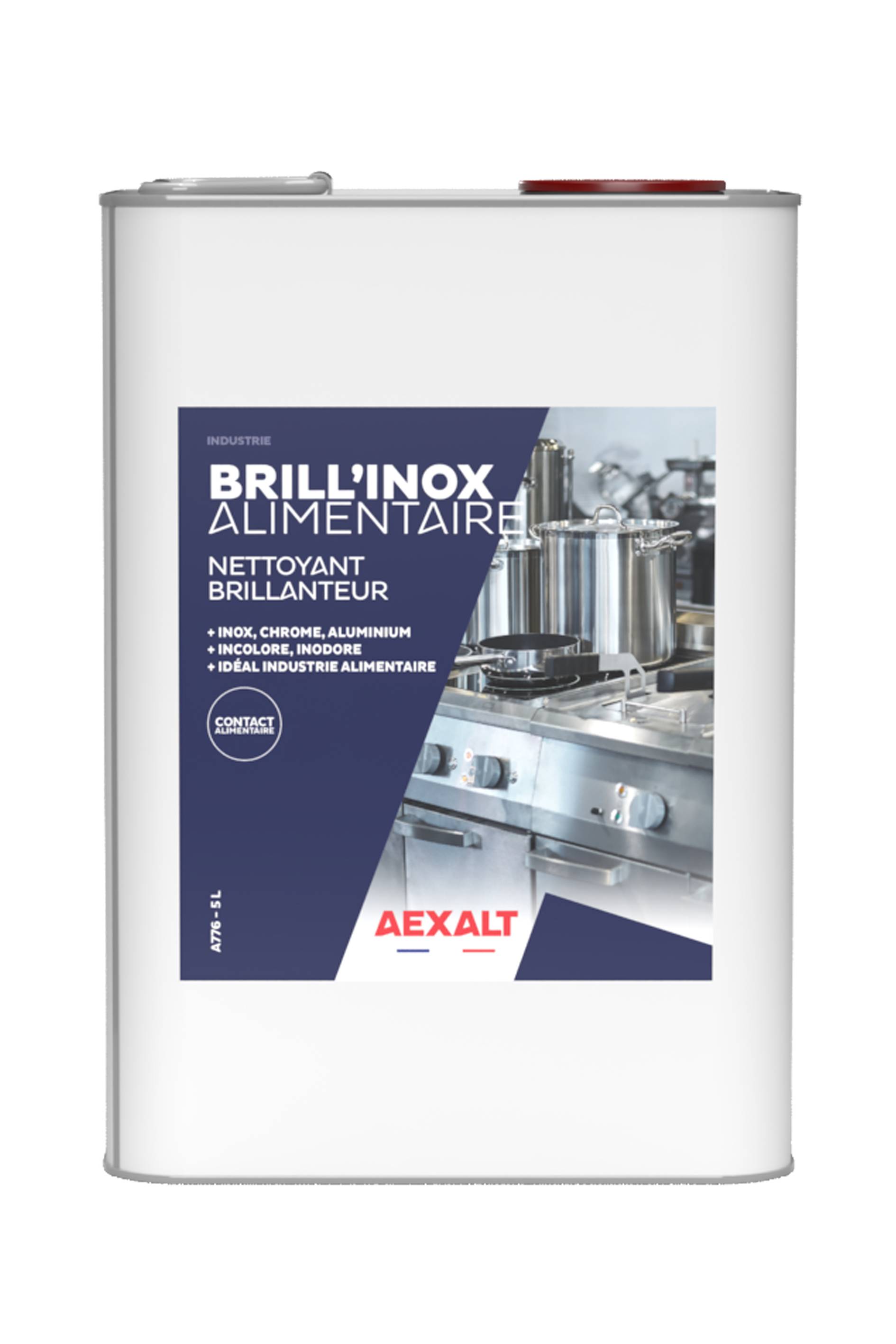 BRILL'INOX ALIMENTAIRE - Nettoyant brillanteur alimentaire - 5L-0