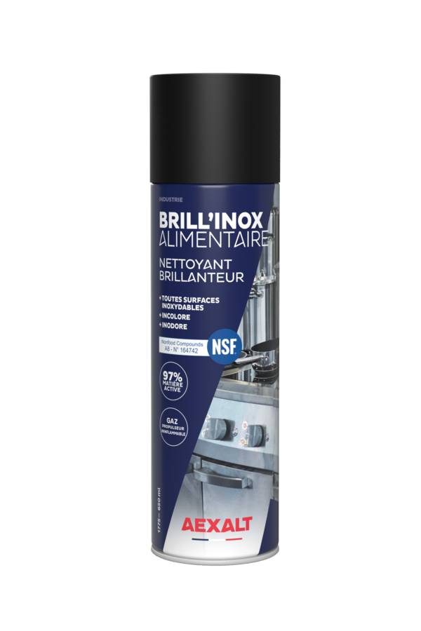 BRILL'INOX ALIMENTAIRE - Nettoyant brillanteur alimentaire - 650 ml