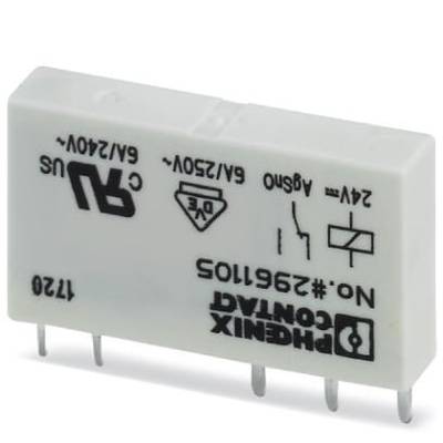 Relais pour circuits imprimés Phoenix Contact REL-MR- 24DC/21 2961105 24 V/DC 6 A 1 inverseur (RT) 1 pc(s)