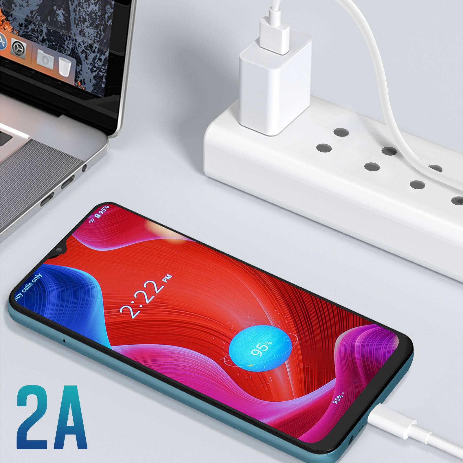 Câble USB 2A vers Micro-USB Charge et Synchronisation 1m-2
