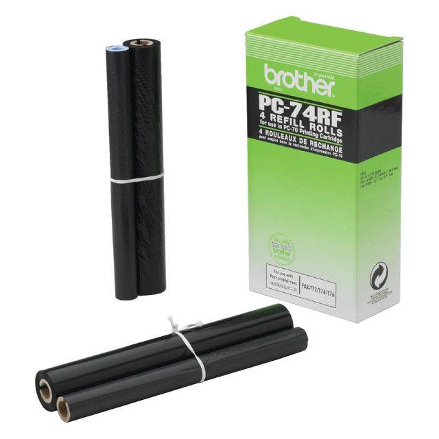 BROTHER PC-74RF recharge ruban noir 144 pages pack de 4-9