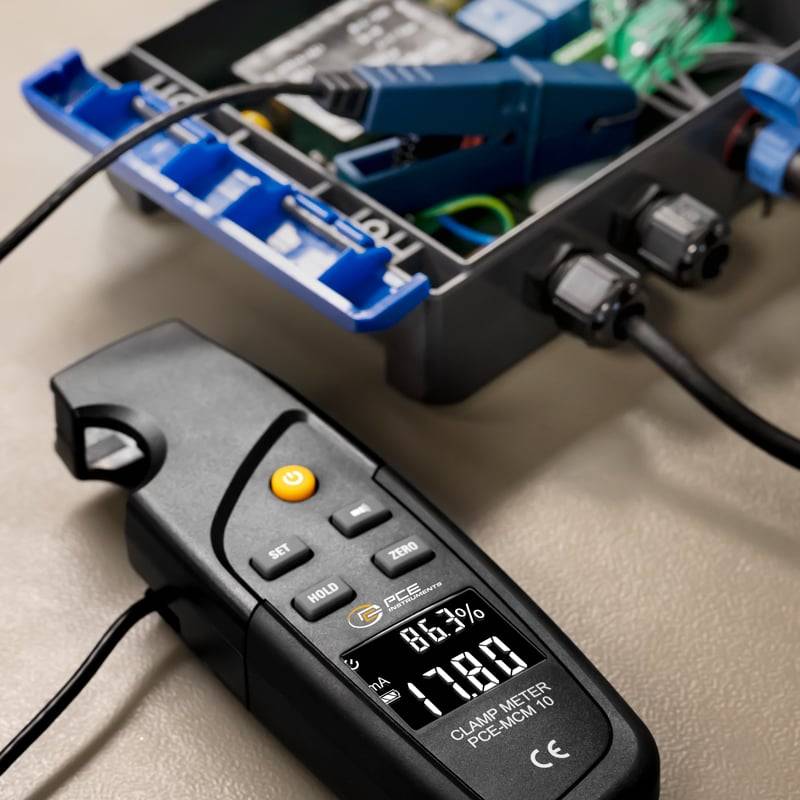 PCE Instruments Pince ampèremétrique numérique fonction de mesure pour auto-4