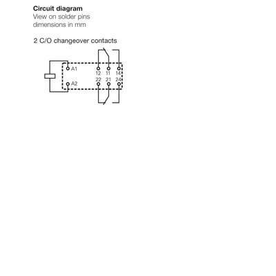 Weidmüller RCI424R24 Relais enfichable 24 V/AC 8 A 2 inverseurs (RT) 10 pc(s)-1