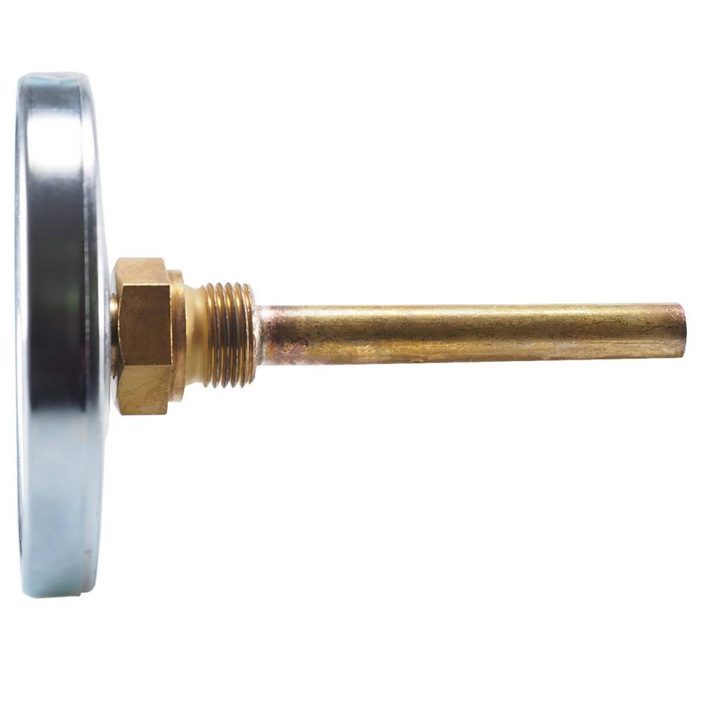Thermomètre De Brassage Bimétallique 0-220°F / -10-100°C - Filetage 1/2" MNPT, Acier Inox 304, Pour Bière, Vin, Bouilloires Maison - 7