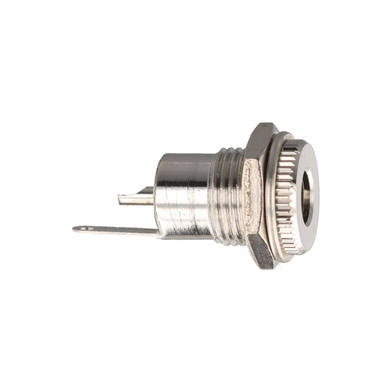 Prise de panneau CC Goobay - broche 2,1 mm, version métallique avec cosses à souder-0